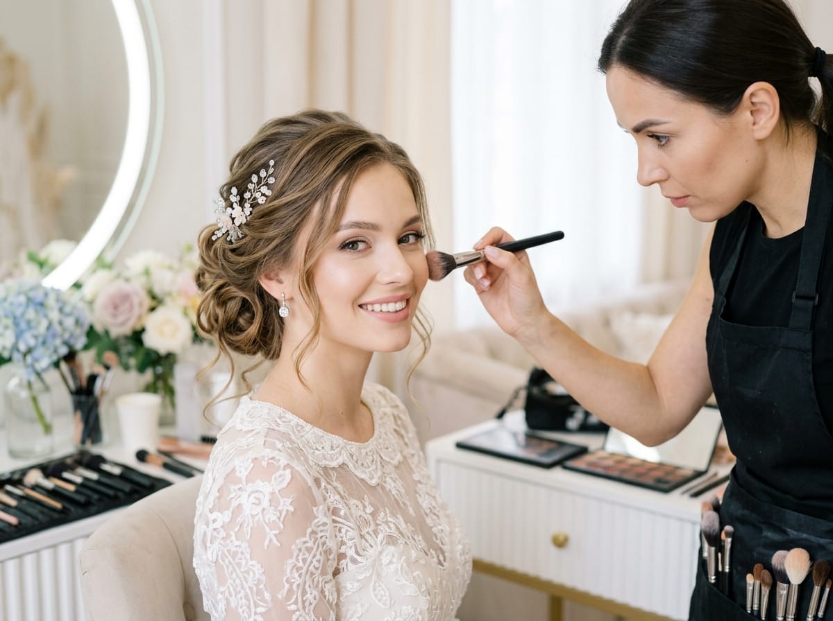 Professional bridal makeup style